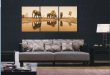 3 Piece Canvas Art Sets Elephant Painting Picture Tree Wall Painting
