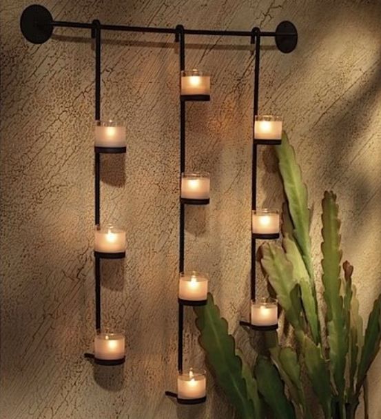 Candle Wall Sconces Images | Metal work in 2019 | Candle wall decor