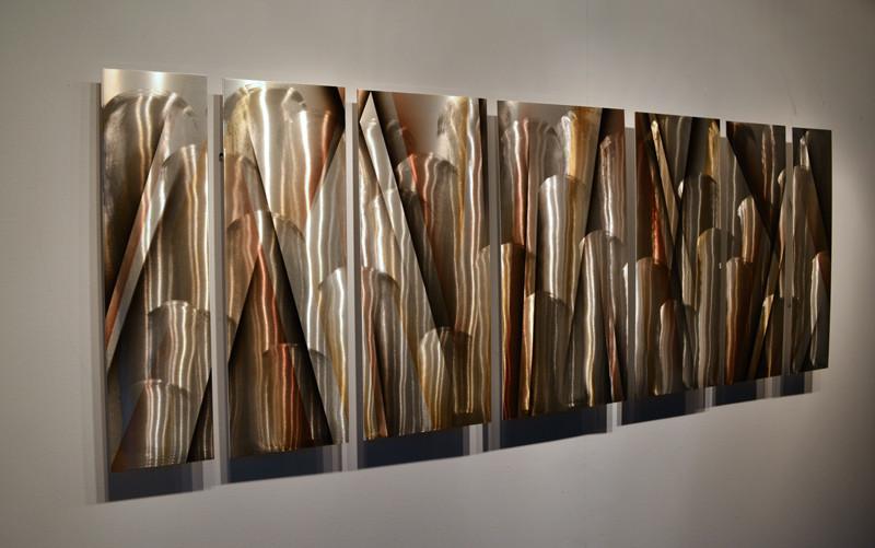 Large Metal Wall Art Panels | Contemporary Abstract Art by DV8 Studio