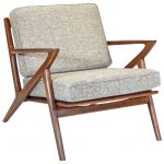 Zach Mid Century Modern Walnut Lounge Chair - Midcentury - Armchairs