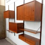 Incredible Mid Century Modern Poul Cadovius Cado Wall Unit Cabinet