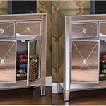 Amazon.com: home by hamilton Set of 2 Mirrored Hollywood Glam