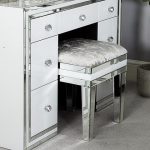 Manhattan White & Mirrored Dressing Table 7 drawer u2013 WOW Interiors
