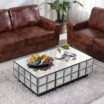Mirrored Table Coffee Table,Mirrored Glass Living Room Furniture