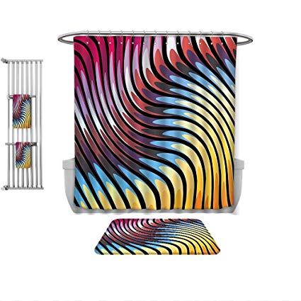 Amazon.com: QINYAN-Home 4 Piece Bath Rug Set-Modern Decor Rainbow