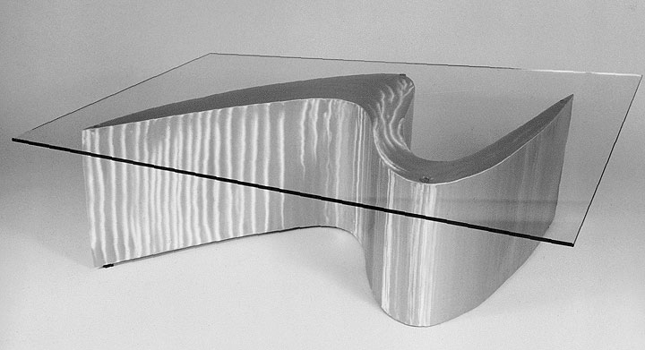 Form Table modern art furniture by California sculptor Bruce Gray