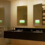 Seamless Lighted Recessed Medicine Cabinet by Electric Mirror
