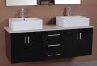 Adorna 61 inch Contemporary Double Sink Bathroom Vanity