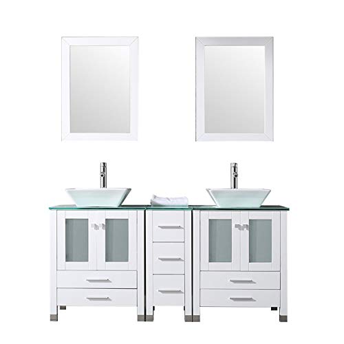 60 inch Modern Double Sink Vanity: Amazon.com