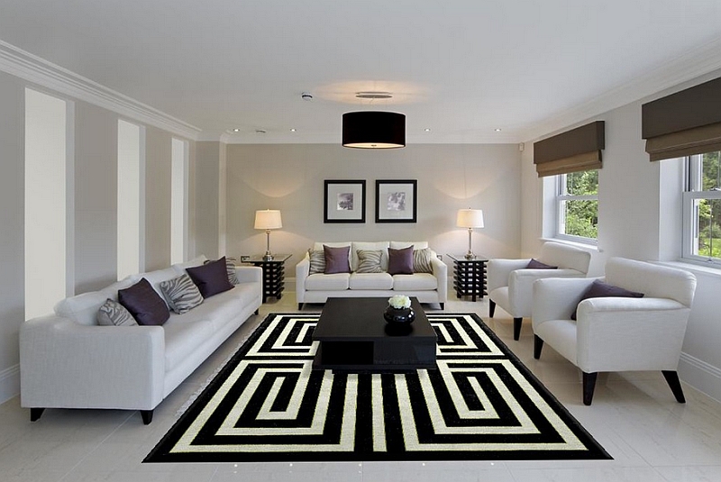 Black And White Living Rooms Design Ideas