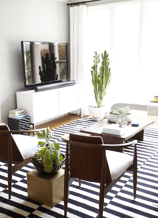 Ikea Stockholm Rug - Eclectic - living room - Benjamin Moore Half