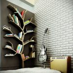 Modern Bookshelves Design with Tree Branch Collections | Home Design