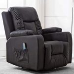 Amazon.com: ComHoma Leather Recliner Chair Modern Rocker with Heated