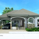 Modern Two Bedrooms And Two Bathrooms Bungalow House Plan - Ulric Home