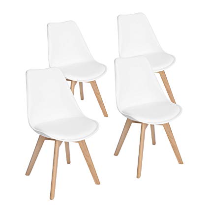 Amazon.com - Set of 4 Modern Accent Side Dining Chair Kitchen Chairs