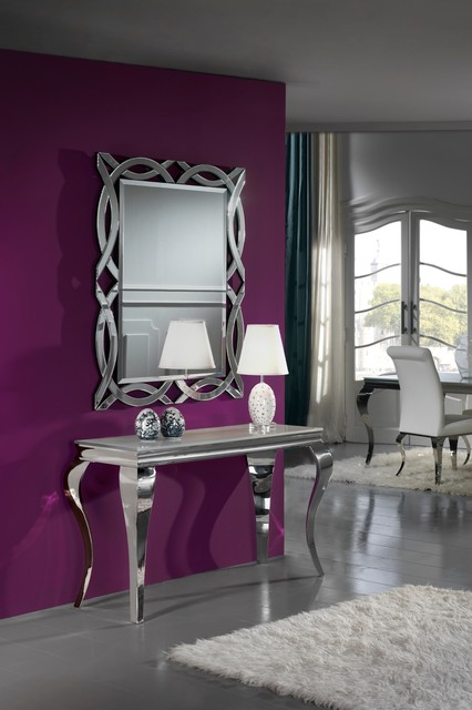 Modern Console Table With Mirror Set