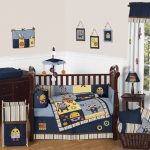 Modern Robot Baby Bedding - 9pc Crib Set by Sweet Jojo Designs only