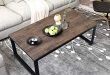 Amazon.com: Aingoo Rustic Coffee Table with Metal Frame for Living