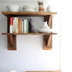 Rustic shelves from reclaimed wood