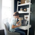 Create a stylish, productive little nook, even when space is tight, with  our chic, modern home office ideas for small spaces from @chrislovesjulia.
