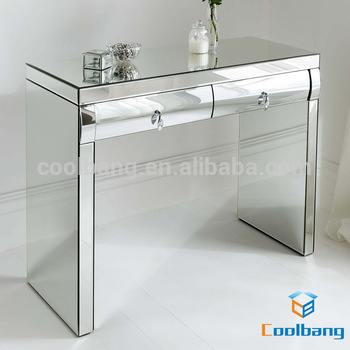 Korean Furniture Style 2 Curved Drawers Modern Dressing Table With