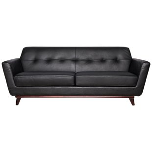Tan Faux Leather Sofa | Wayfair