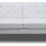 Giovanni Faux Leather Sofa Bed, Gray - Contemporary - Sleeper Sofas