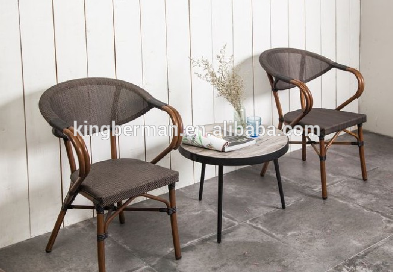 French Bistro Rattan Chairs Modern Coffee Shop Tables And Chairs