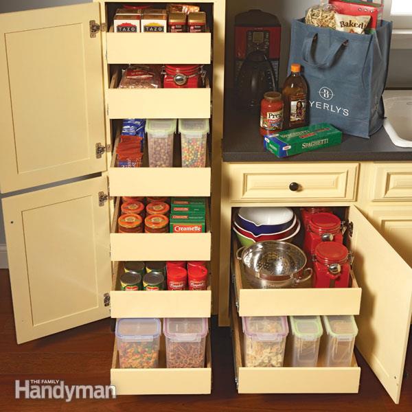Kitchen Storage: Cabinet Rollouts u2014 The Family Handyman