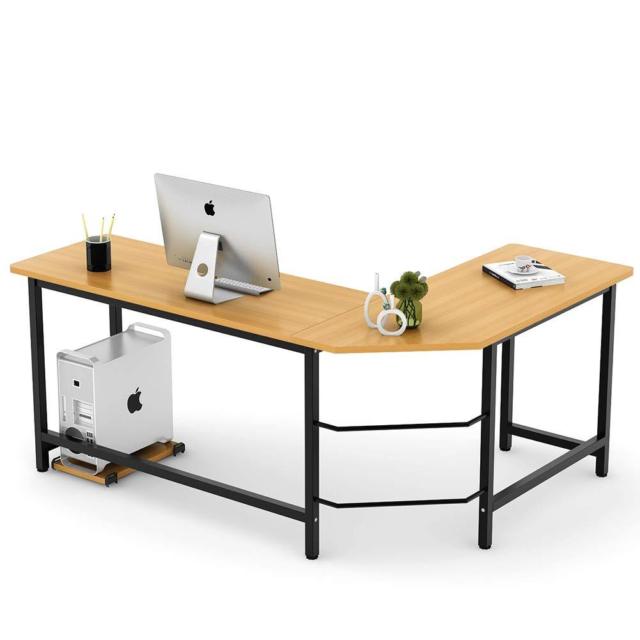 Home Offic Modern L-shaped Desk Corner Computer PC Latop Study Table