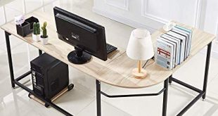 Amazon.com: Hago Modern L-Shaped Desk Corner Computer Desk Home