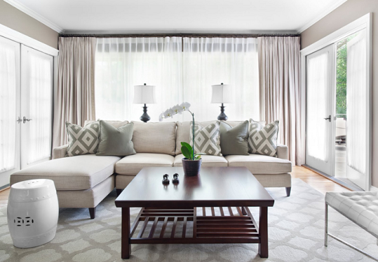 Curtains Modern Living Room | Modern Minimalist Home Design