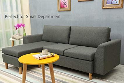 Amazon.com: Sectional Sofa, L-Shape Sectional Couch with Reversible