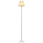 HAITRAL Modern Marble Floor Lamps - Tall Floor Lights with Linen