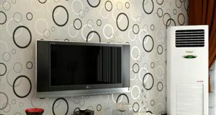 Contracted Fashion Modern 3D Printing Wallpaper Roll Circle Living