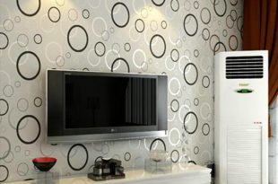 Contracted Fashion Modern 3D Printing Wallpaper Roll Circle Living