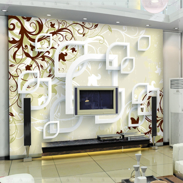 Large Abstract Wall Murals 3D Wallpaper for Living Room TV