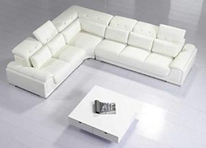 Modern White Leather Sectional Sofa – redboth.com