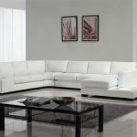 Modern White Bonded Leather Sectional Sofa TOS-LF-2029-BN