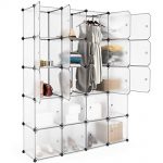 Amazon.com: LANGRIA 20 Cubby Shelving Closet System Cube Organizer