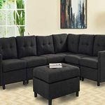 Amazon.com: 7-Pieces Indoor Modular Sectional Sofas with Storage