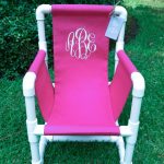 Monogrammed PVC Toddler Chair Canvas Cover by EmmabellasDesigns