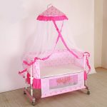 Multifunctional Baby Cradle Bed Lovely Newborn Baby Bed Soft Cloth