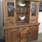 Hazel Vintage Solid Oak Glazed Dresser - Oak Dressers & Display