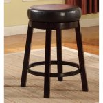 Roundhill Wooden Swivel Barstools, Counter Height, Set of 2