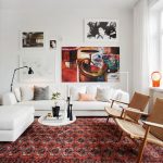 Modern Classic Home Apartment / Living room / White walls & couch