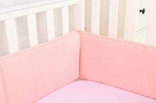 Amazon.com : Habibee Baby Breathable Cotton Crib Bumper Pads for