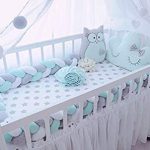 Amazon.com : Baby Crib Bumper Plush Nursery Cradle Decor Knotted