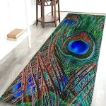 Peacock Area Rug Latest Peacock Feather Pattern Water Absorption