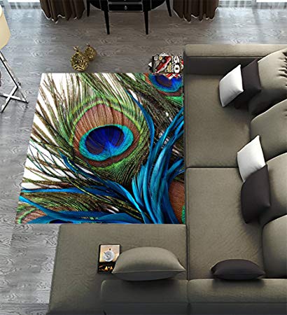 Amazon.com: Custom Peacock Area Rugs Carpet, Peacock Modern Carpet